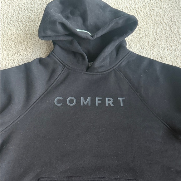 Comfrt Black Men's Hoodie - Picture 2 of 3